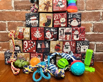 24-Day Christmas Dog Advent Calendar: Holiday Toy Surprise for Dogs