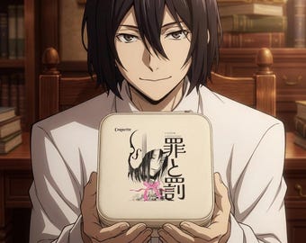 Trousse de voyage à bijoux Fiodor Dostoïevski, boîte à bijoux inspirée de l'anime BSD