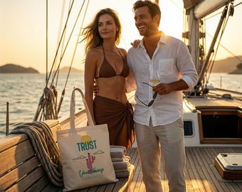 Trust Your Timing Tote Bag | Cactus Sun Illustration