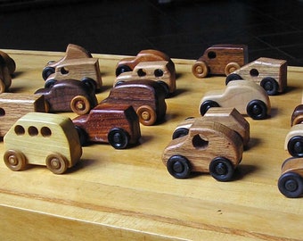 3/4 Peanut Cars (wooden toy car)