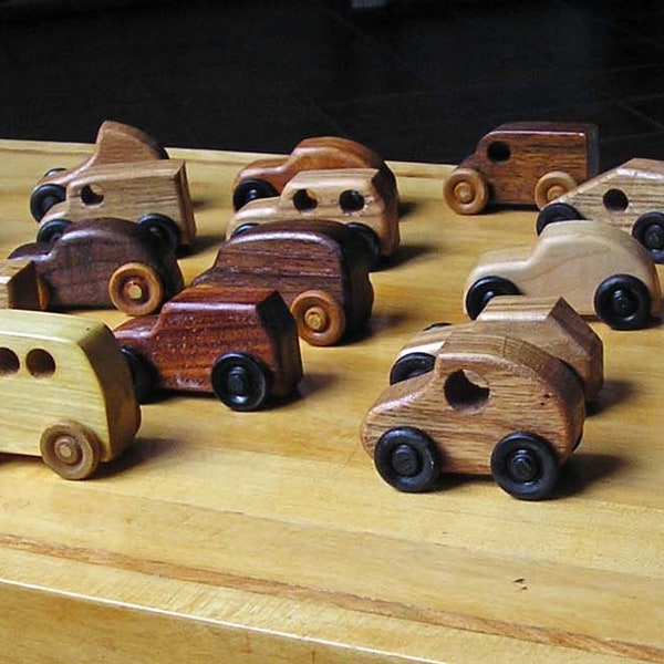 3/4 Peanut Cars (wooden toy car)