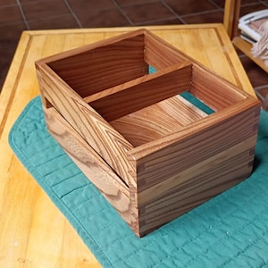 Desktop DVD or CD Storage Box, Red Elm