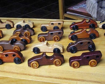 7/8 Peanut Cars (wooden toy car)