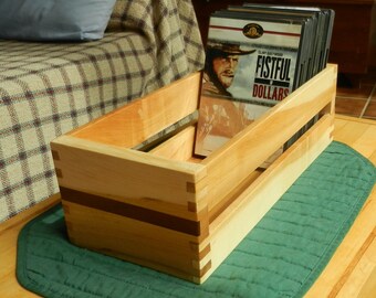 Handcrafted Storage Box, CDs/DVDs or Other Stuff  Maple