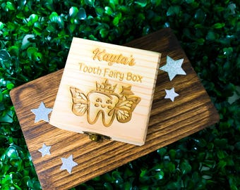 Tooth Fairy Box: Personalized Wooden Box