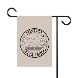 Foxtrot Delta Tango Outdoor Flag Garden or House Flag USA American | Doge Anti-Trump FDT Liberal Poly Poplin Canvas | Fun Gift image 3