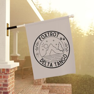 Foxtrot Delta Tango Outdoor Flag Garden or House Flag USA American | Doge Anti-Trump FDT Liberal Poly Poplin Canvas | Fun Gift image 8