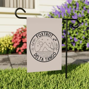 Foxtrot Delta Tango Outdoor Flag Garden or House Flag USA American | Doge Anti-Trump FDT Liberal Poly Poplin Canvas | Fun Gift image 7