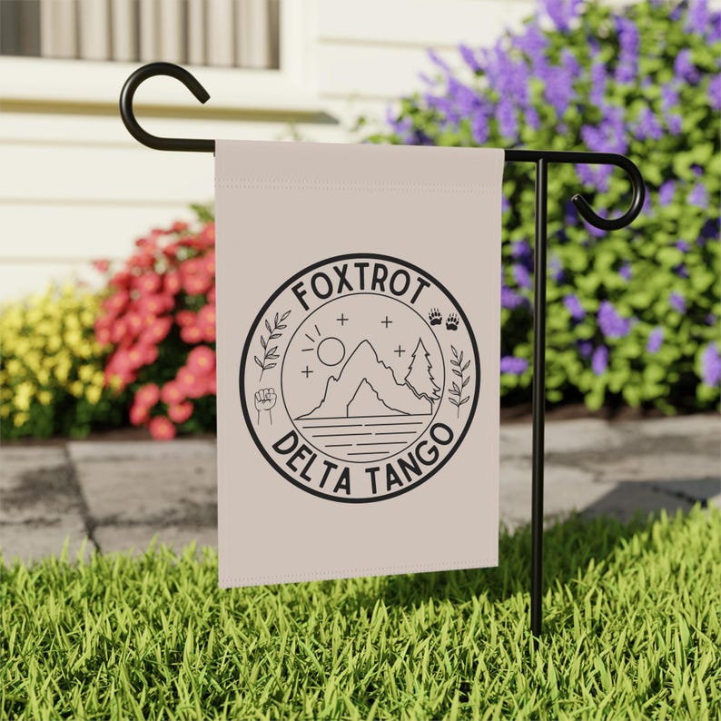 Foxtrot Delta Tango Outdoor Flag Garden or House Flag USA American | Doge Anti-Trump FDT Liberal Poly Poplin Canvas | Fun Gift image 7