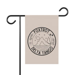 Foxtrot Delta Tango Outdoor Flag Garden or House Flag USA American | Doge Anti-Trump FDT Liberal Poly Poplin Canvas | Fun Gift image 4