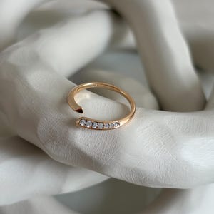 Wrap Ring, Open Ring, Adjustable Ring Spiral Ring, Stackable Elegant Design, Dainty Dainty Minimalist Ring, Christmas Gift
