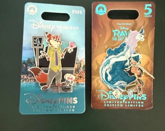 Disney Pin Collection: Raya & Sisu and Zootopia (Limited Edition)