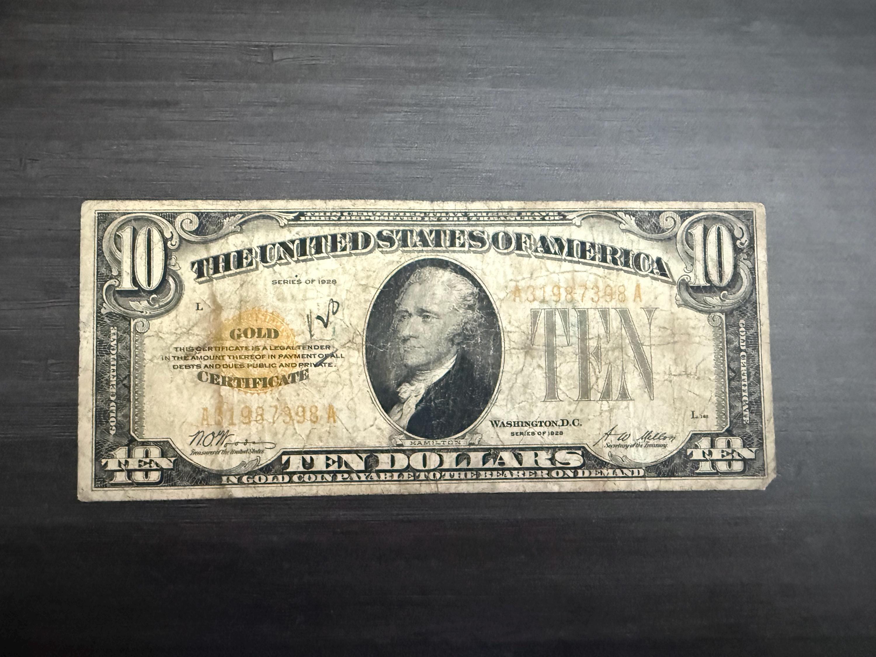 10 ten dollar note - Etsy 日本