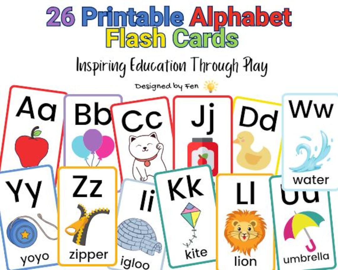 Alphabet Flashcards for Kids | Kids Educational Flashcards ...