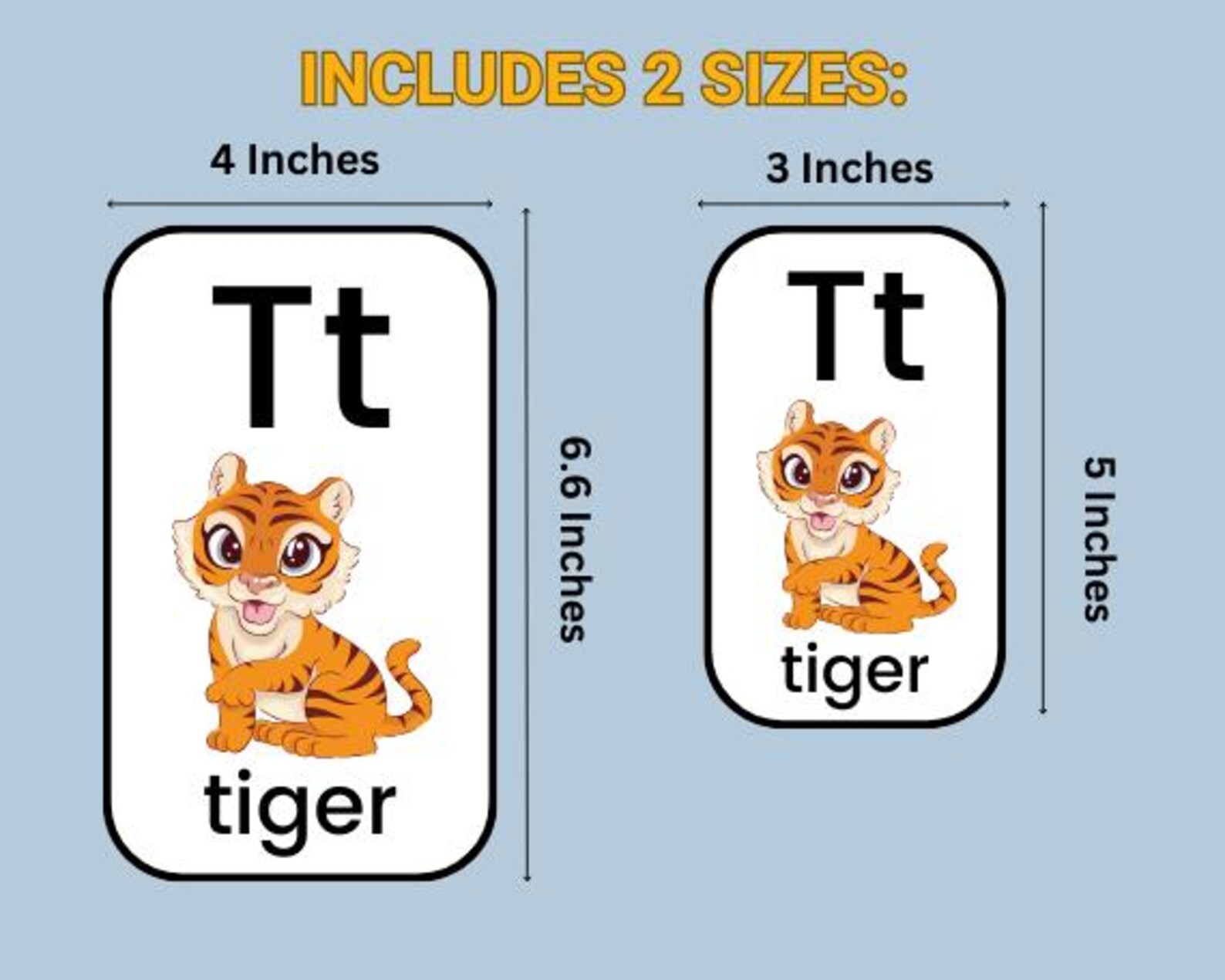 ABC Flash Cards for Kids | Printable Alphabet Flashcards | Toddler Gift ...