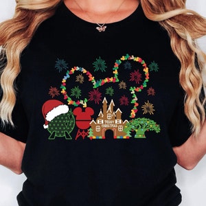 Disney Christmas Shirt, Disney Christmas Family Matching Shirt, Disney Very Merry Christmas Party Shirt, Gift, Disney Christmas Vibes Shirt