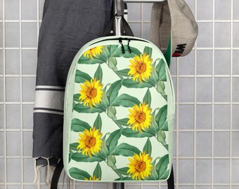 Minimalistischer Polyester-Rucksack: Wasserfeste Laptoptasche