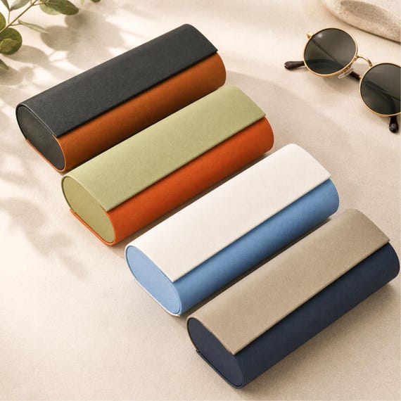 Hard Shell Double Glasses Case, Various Colours | Dual  display picture 1