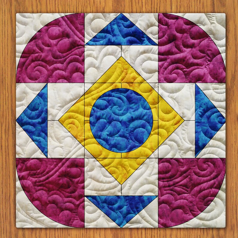 Scope Sight Quilt Block PDF Pattern With Video Tutorial 6 Etsy