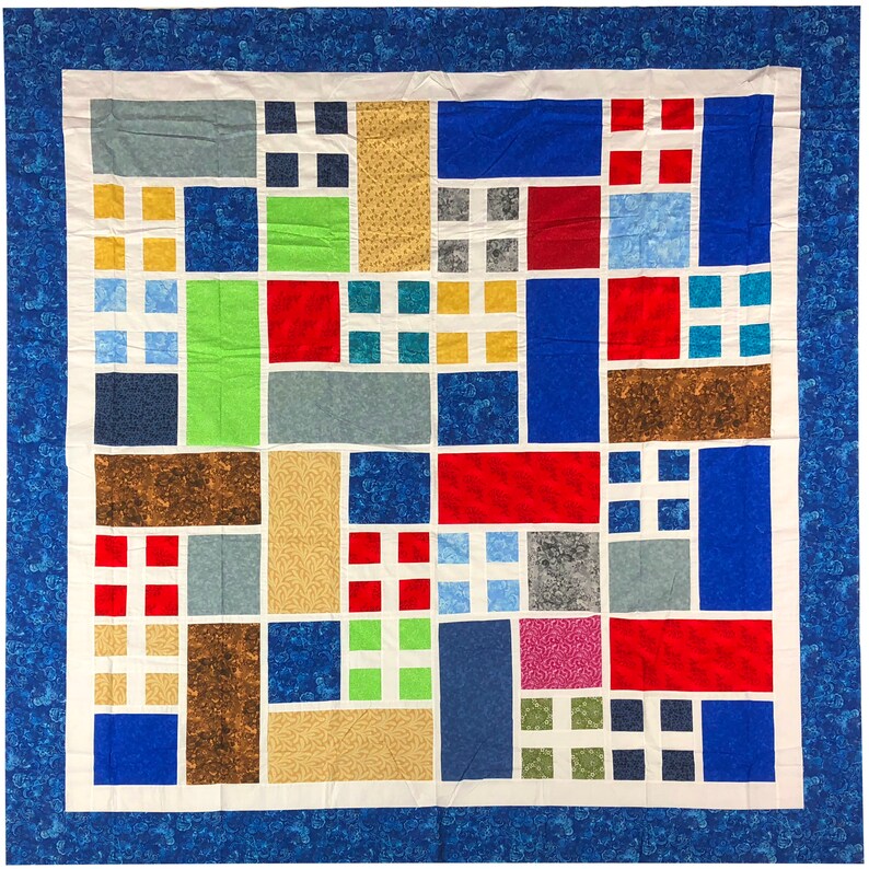 Best Seller QUILT TOP Patchwork Grandma/'s Garden Window Scrap quilt colors