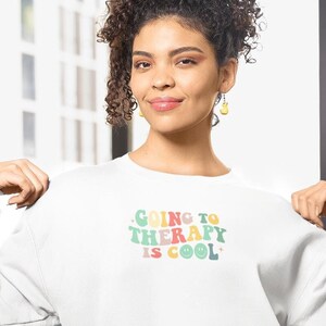 Therapy Crewneck Sweatshirt, Mental Health Sweatshirt, Cool Sweatshirt, Unisex Sweatshirt, Crewneck Jumper