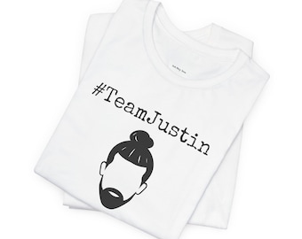 Camiseta del equipo Justin, apoya a Justin, termina con nosotros, equipo Justin, equipo Baldoni, camiseta con moño masculino