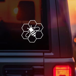 Bee Car Decal Bee Decal for Car Cute Bee Sticker Bee Window Sticker for Car Bee Window Decal for Car Window Decal Bee Rear Window Sticker