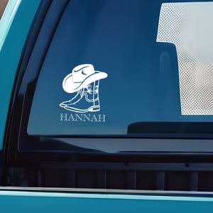 Cowgirl Car Decal Cowgirl Car Sticker Cowgirl Decal for Car Decal Cowgirl Boots Sticker for Car Window Sticker Cowgirl Boots Decal for Car