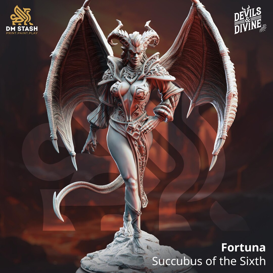 Female Fiend, Fortuna Succubus of the Sixth by DM Stash, 28 32 38 75 ...