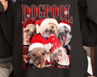 Dogpool Christmas Shirt, Super Hero Animal Shirt, Deadpool Characters Movie Shirt, Funny Dogpool Tee, Dogpool Lover Vintage Tee