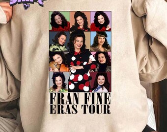 Fran Fine Tour Vintage Shirt, Vintage Pop Culture Collage Tee, Colorful Outfit Lover Gift, Fran Fine Shirt, Gift For Fan