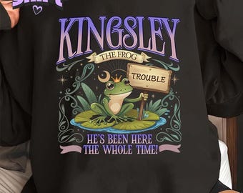 Camiseta de Kingsley la Rana: Problemas, camiseta de Kingsley la Rana: Ayuda, camiseta de Villano, regalo divertido para amantes de los libros románticos