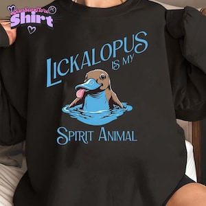 Lickalopus Is My Spirit Animal Shirt, Retro Trending Bluza, Zabawny Meme Hoodie, Vintage Unisex Tee, Zabawna Koszulka Animal