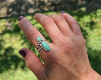 Anillo llamativo turquesa