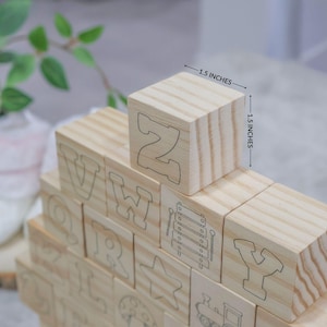 ABC Baby Shower Blocks, Paint & Play Game, Decorate a Block for Baby Activity image 10
