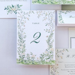 Tafelnummers - chinoiserie, oriëntaals geïnspireerde luxe bruiloftsbriefpapier