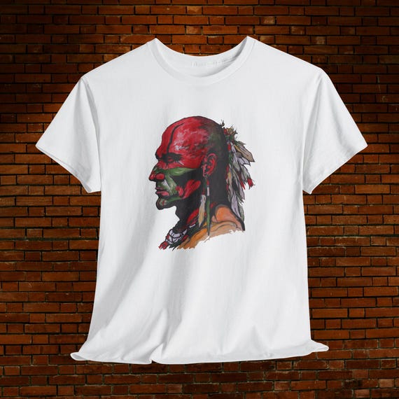 Native American Indian Warrior Unisex Tee, Indian Chief Tee