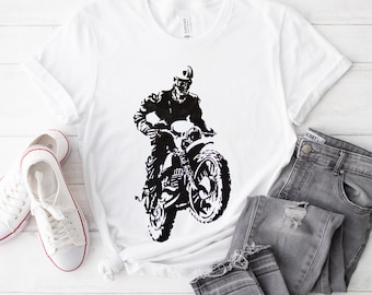 Motorcycle Rider Watercolor Unisex Tee, Biker T-Shirt, Motorcycle Lover Gift, Heavy Cotton Shirt, Bike Enthusiast Apparel, Riding Clothing