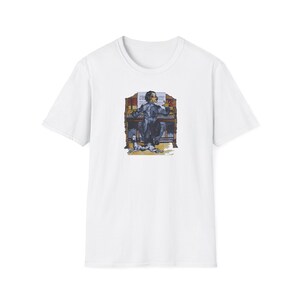 Pianist Dog T-Shirt | Unisex Cotton Tee | Hand-Designed Art | Unique Gift for Music & Animal Lovers | Stylish Fashion image 7