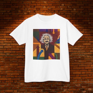 Albert Einstein Kids Tee, Science T-Shirt, Gift for Young Scientist, Educational Shirt, Back to School Clothing, STEM Apparel