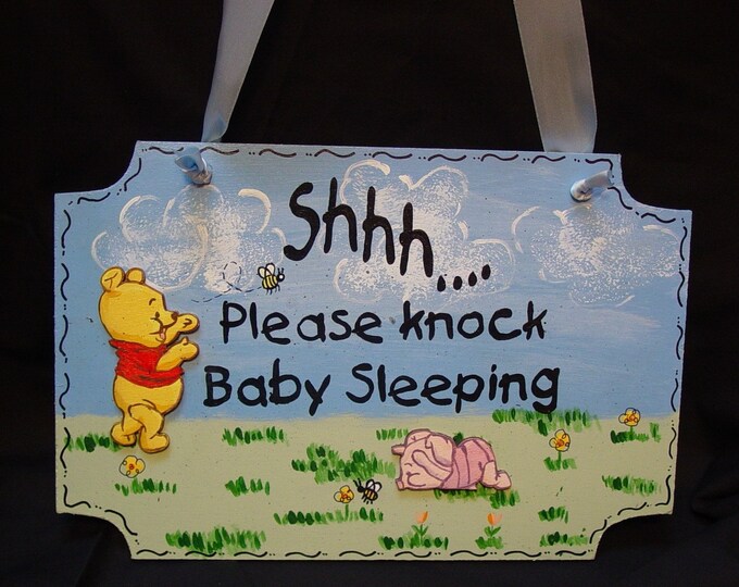 Personalized Children's Room Sign Winnie the Pooh Etsy