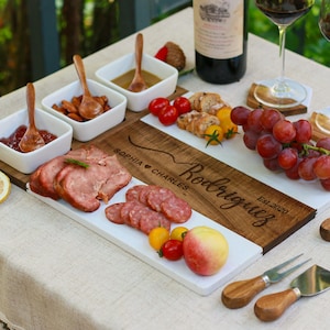Personalized Charcuterie Board, Custom Cutting Board, Engraved Wedding Gift, Serving Board, Cheese Board, Housewarming Gift,Anniversary Gift