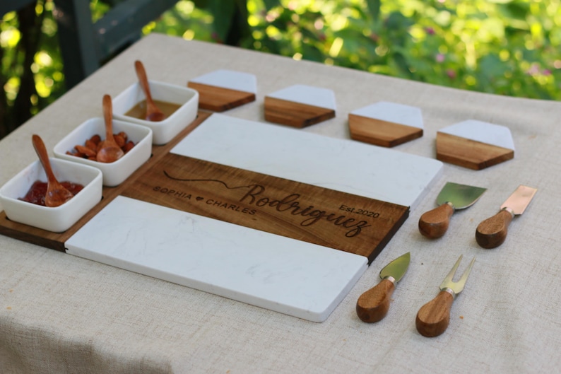 Personalized Charcuterie Board, Custom Cutting Board, Engraved Wedding