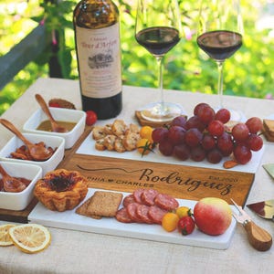 Personalized Charcuterie Board, Custom Cutting Board, Engraved Wedding Gift, Serving Board, Cheese Board, Housewarming Gift,Anniversary Gift