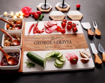 Personalized Charcuterie Board, Custom Cutting Board, Serving Board, Cheese Board, Engraved Wedding Gift, Housewarming Gift,Anniversary Gift