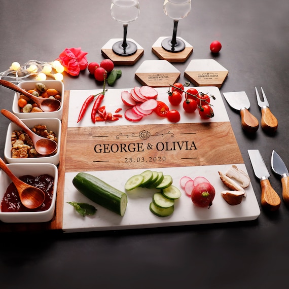 Personalized Charcuterie Board, Custom Cutting Board, Serving Board, Cheese Board, Engraved Wedding Gift, Housewarming Gift,Anniversary Gift