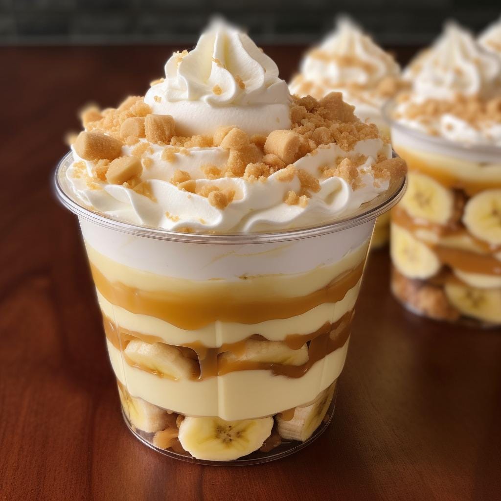Curated visual reference: Visual Reference: Caramel Banana Cream Trifle Recipe Elegant No Bake Dessert For