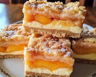 Peach Crumble Bars Delight Recipe - Sweet & Easy Dessert for Any Occasion