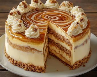 Cinnamon Swirl Crunch Cheesecake Recipe | Digital Download