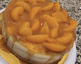 Peach Cobbler Cheesecake Recipe - Sweet Fusion of Creamy Cheesecake & Juicy Peaches